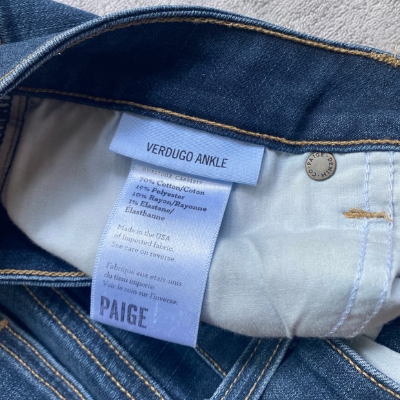 PAIGE Verdugo Ankle Dark Skinny Jeans - Picture 7 of 8